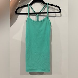 Lululemon Teal Y Tank Size 2